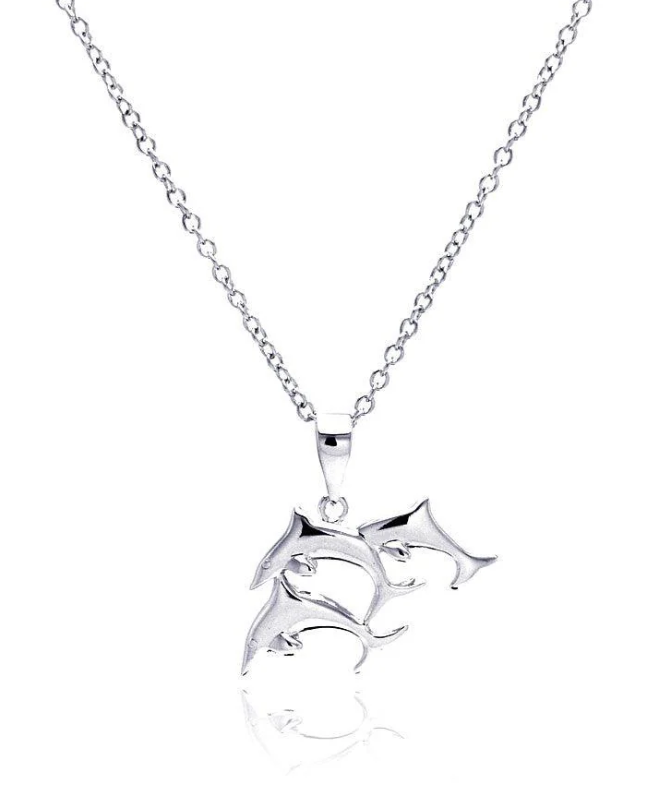 Three Dolphin Necklace