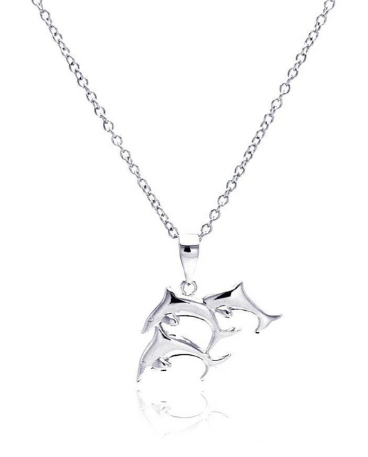 Three Dolphin Necklace