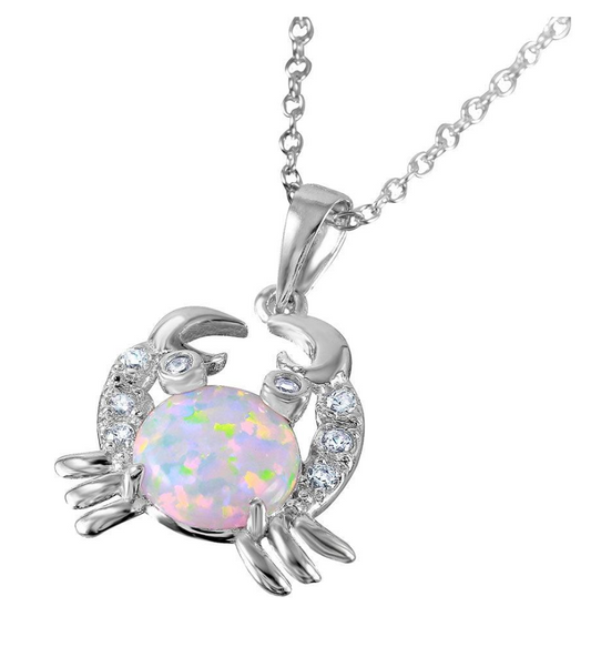 Opal Crab Necklace