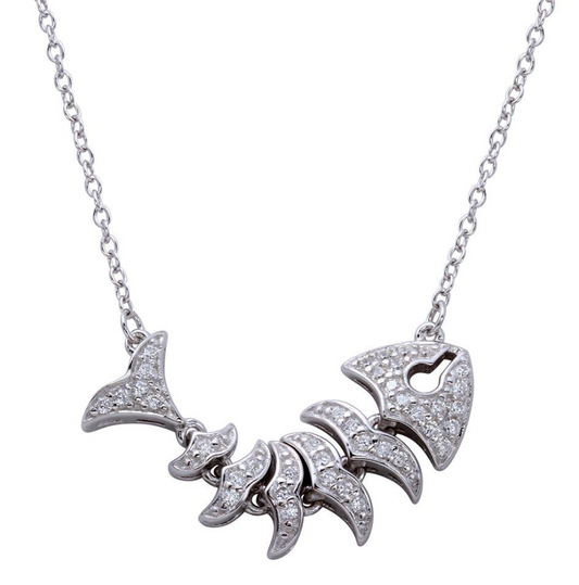 Fish Skeleton Necklace