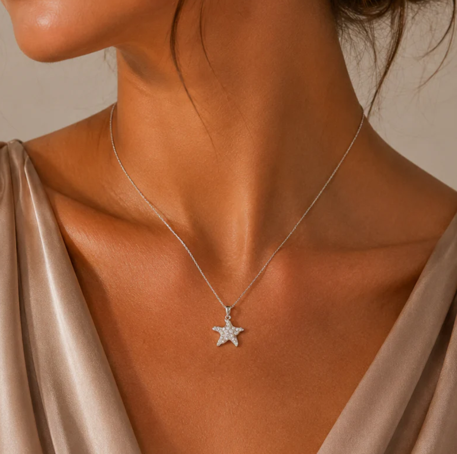 Warped Starfish Necklace