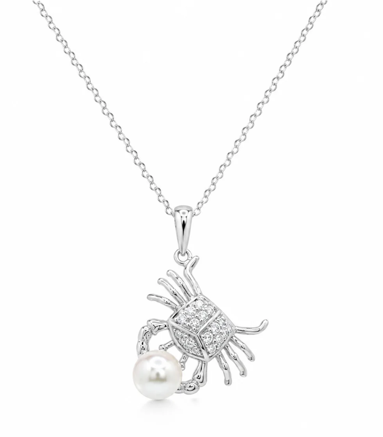 Pear Crab Necklace