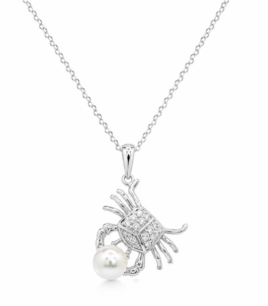 Pear Crab Necklace
