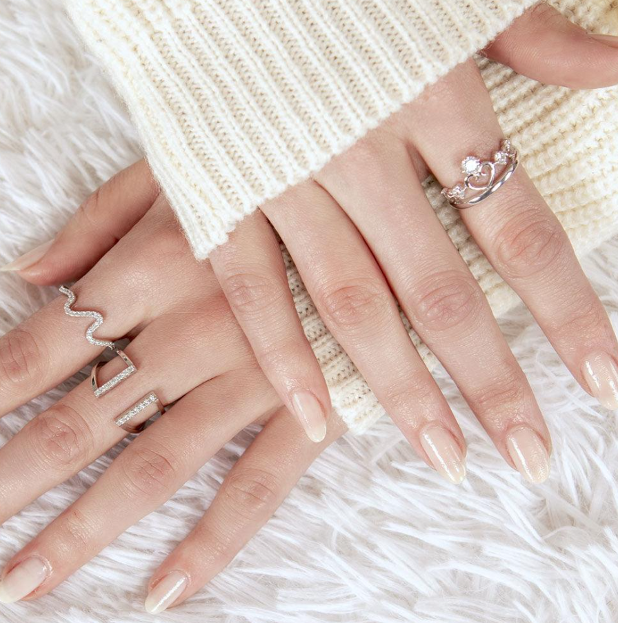 Cuffed V-Shaped Ring