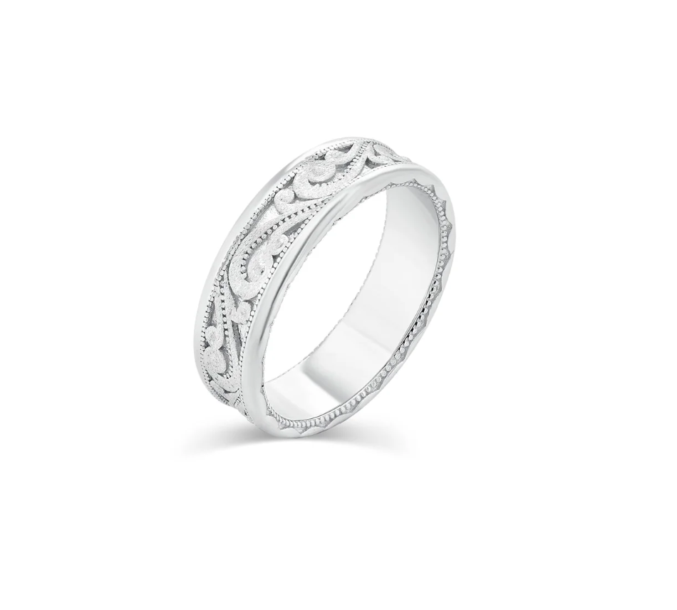 Satin Ornate Ring