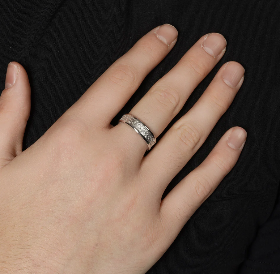 Satin Ornate Ring