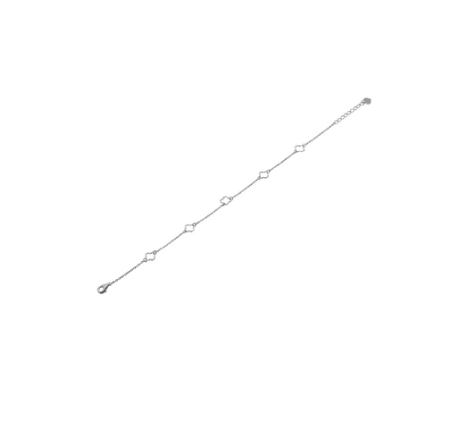 Diamond Cut Clover Bracelet