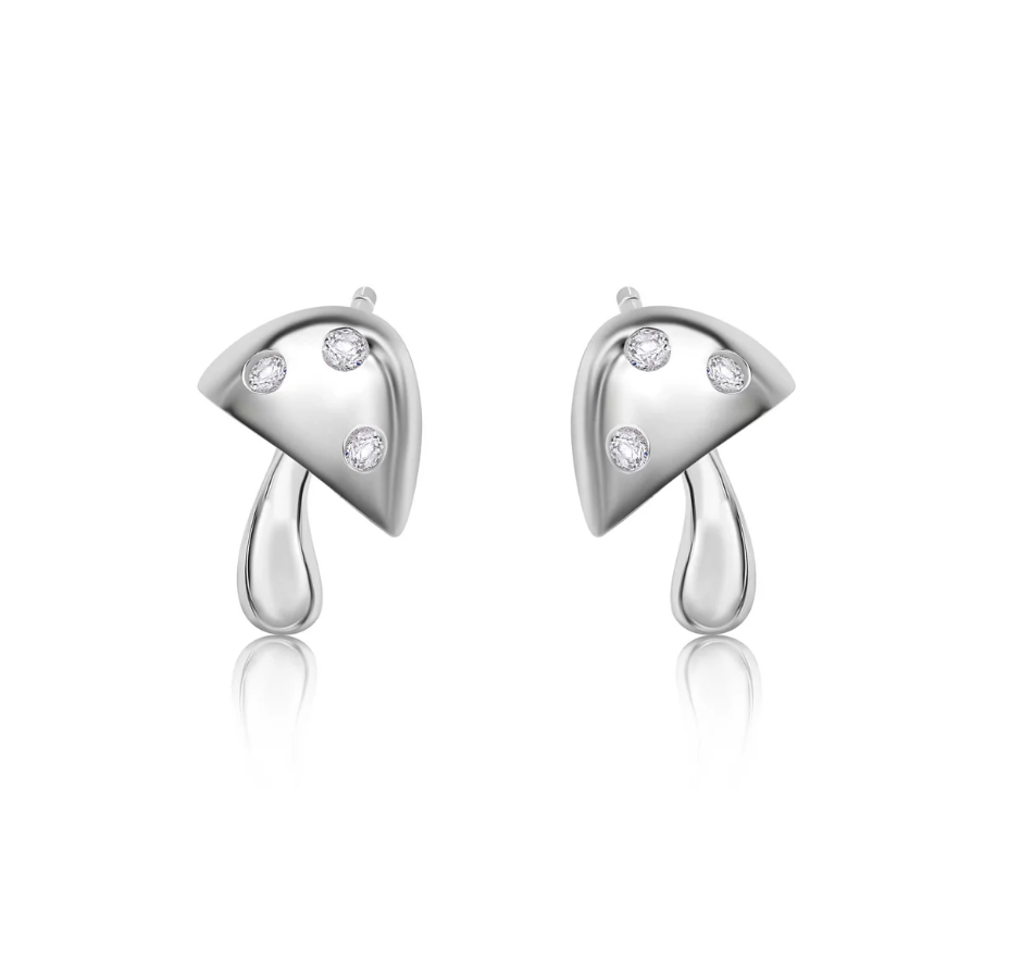 Mushroom Stud Earrings