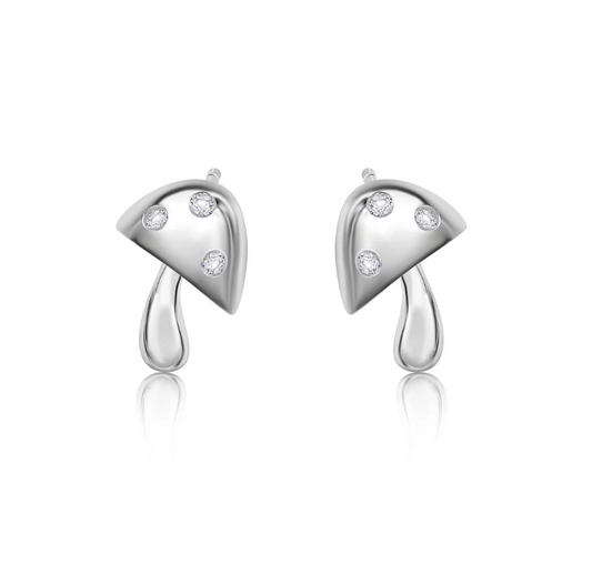 Mushroom Stud Earrings