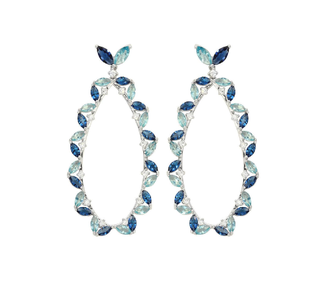 Hanging Oval Earrings