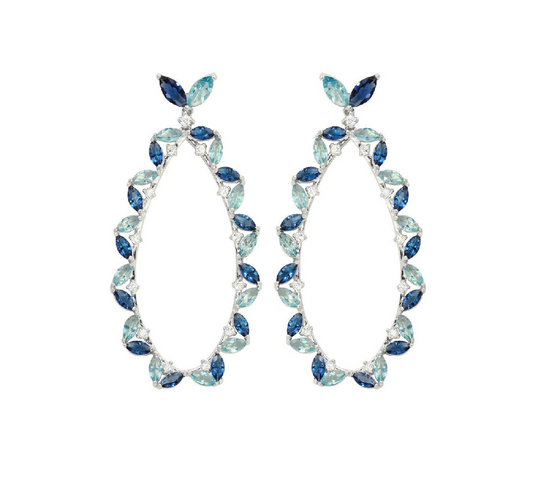 Hanging Oval Earrings