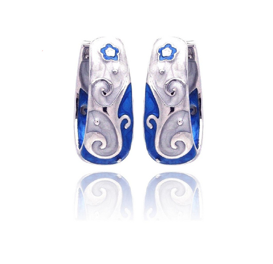 Filigree Star Hoop Earrings