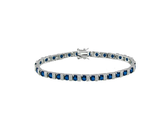 Blue Tennis Bracelet