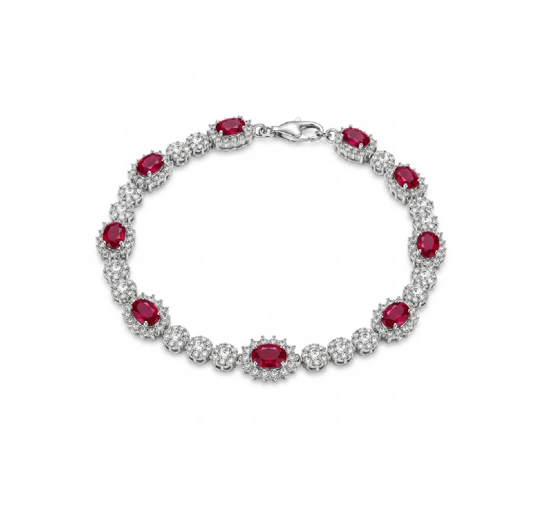Red Tennis Bracelet