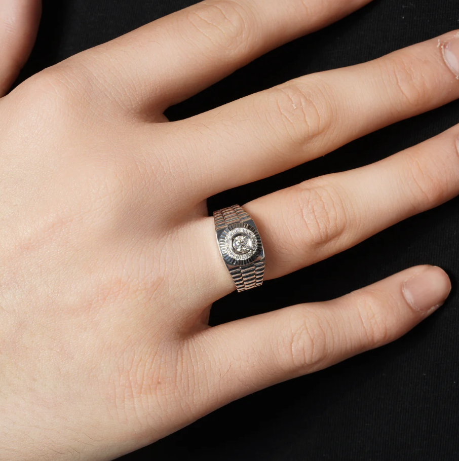 Sunburst Signet Ring