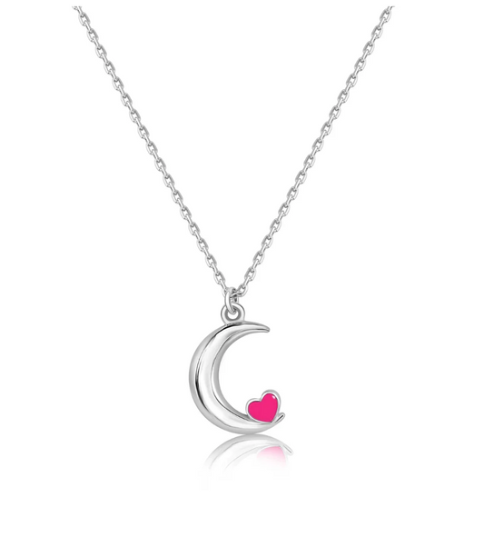 Moon Heart Necklace