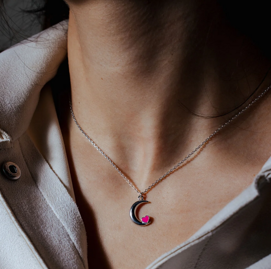 Moon Heart Necklace