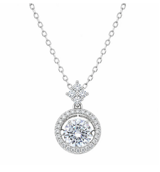 Dancing Moissanite Necklace